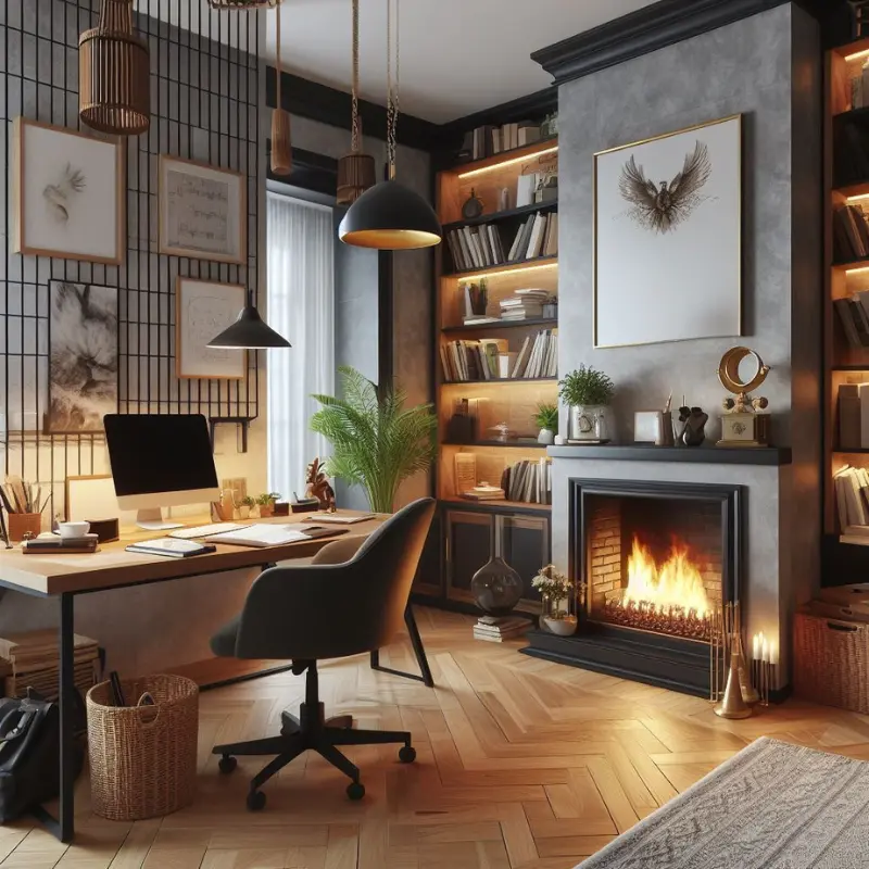 Corner Fireplace Ideas 10
