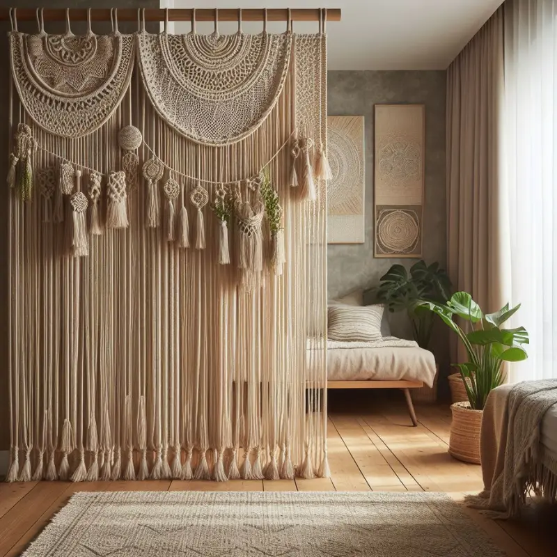 Room Divider With Curtains 3.3