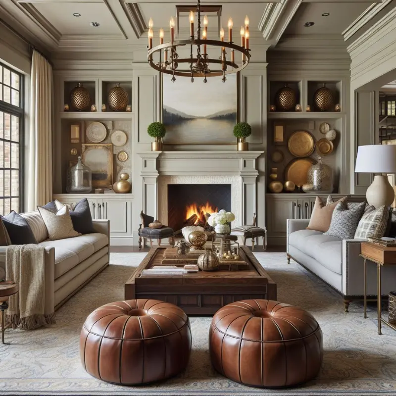 poufs and ottomans decor ideas for living room 3.2