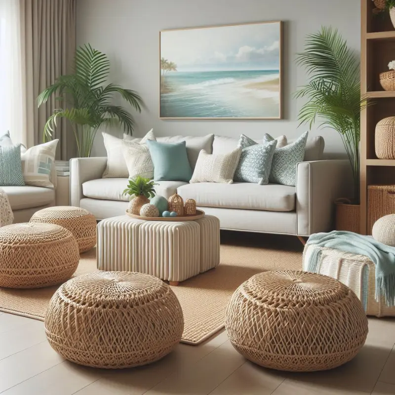 poufs and ottomans decor ideas for living room 4.2