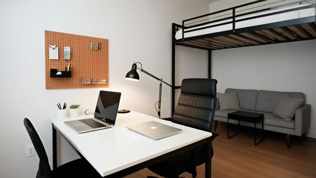 Studio apartment home office