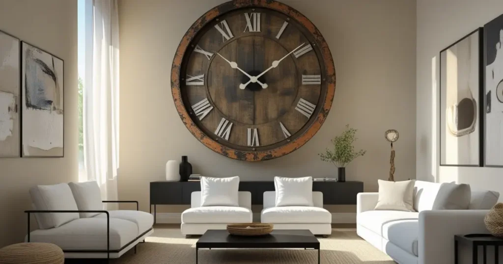 Retro clock wall decoration